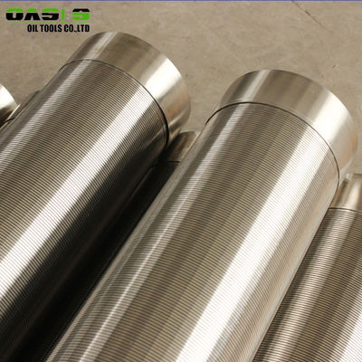 Tubo envuelto alambre del filtro para pozos del acero inoxidable para el grado bien del filtro de la perforación el 85%