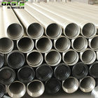 Non Inforced Slotted Screen Pipe , Spirally Wound Water Well Screen Pipe